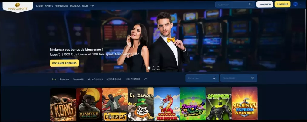 Viggoslots casino jusqu'à 1000€ + 170 tours gratuits